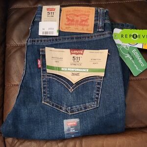 Levi's Eco Performance Slim Jeans - Dark Blue